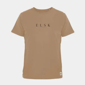 01003 | ELSK® PURE EP BRUSHED T-SHIRT | TOBACCO