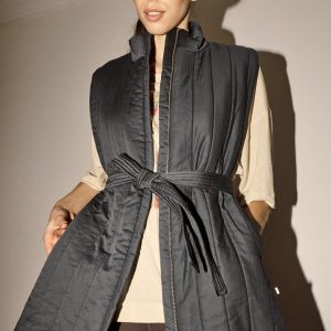 19000 | MY x ELSK ASTA QUILTED VEST | PIRATE BLACK