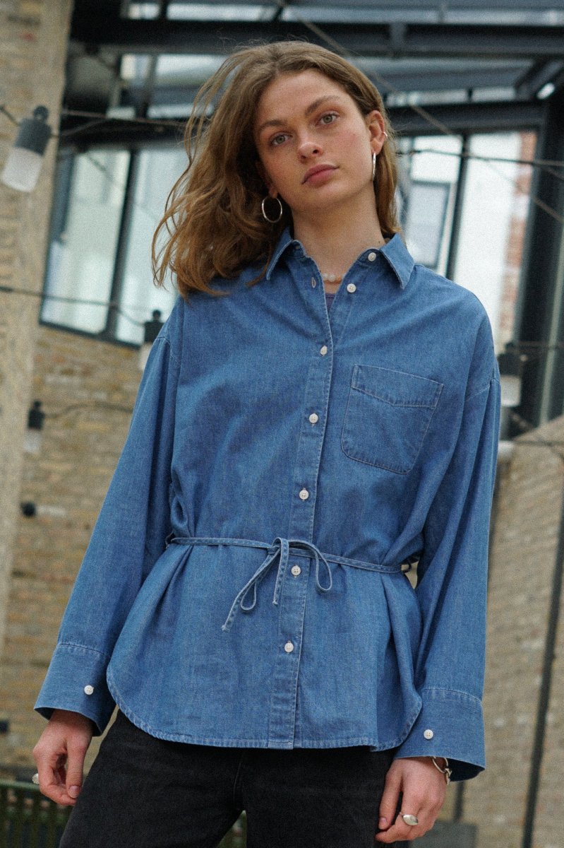 CHAMBRAY WOMEN'S SHIRT - Billede 7
