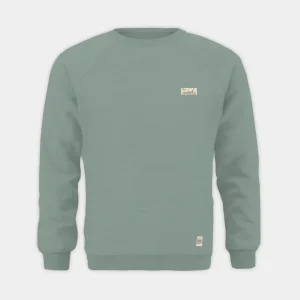 2376 | ELSK® SUNSIGN2 PATCH TVÆRS MEN’S SWEATSHIRT | DUSTY GREEN
