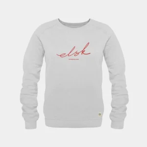 4035 | ELSK® SIGNED W. TVÆRS WOMEN’S SWEATSHIRT | LIGHT GREY