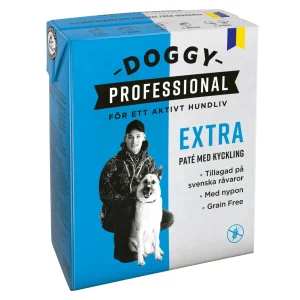Doggy Professional Extra Paté med Kylling til hund 370 gr.