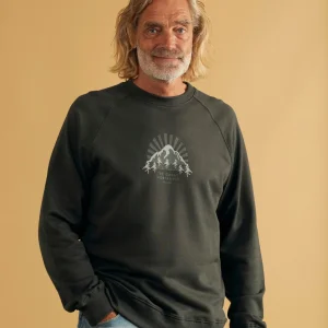02040 | ELSK ISBJERG TVÆRS MEN'S CREWNECK | PIRATE BLACK