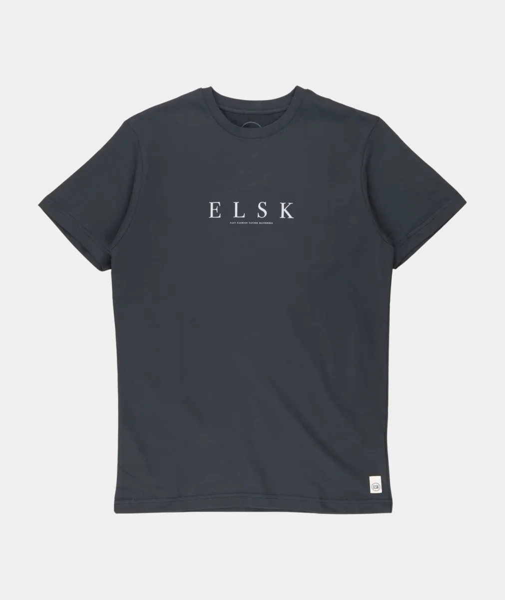 RE.ELSK 01031 | ELSK® PURE EP BRUSHED T-SHIRT | PIRATE BLACK - Billede 2