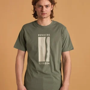 01067 | ELSK® BUNKERS BRUSHED MEN'S TEE | DUSTY GREEN
