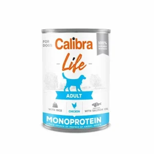 Calibra Dog Life can Adult Kylling og ris 400 gr.