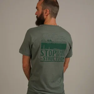 01074 | ELSK® SEABED BRUSHED MEN'S TEE | DUSTY GREEN