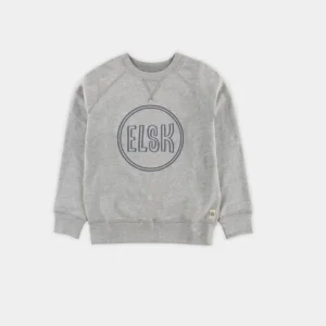 7103| ELSK® KIDS WEAR LOGO SWEATSHIRT | GREY